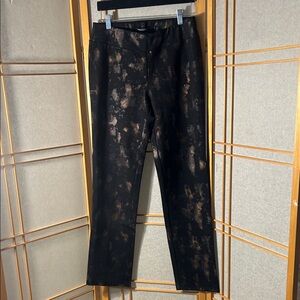 Insight Black and Gold Patterned Trousers